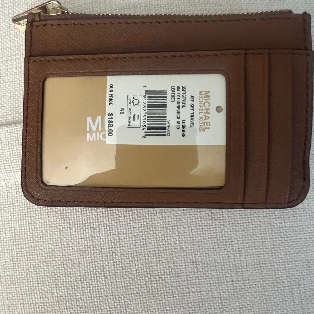 Michael Kors Brown Card Holder Jet Set Travel - Picture 6 of 7